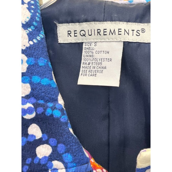 Requirements Bold Colored Quilted Jacket Small - Picture 4 of 5